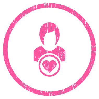 Lady Love grenli doku simgesini yuvarlak