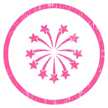 Küresel havai fişek grenli doku simgesini yuvarlak