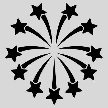 Küresel Fireworks vektör simgesi