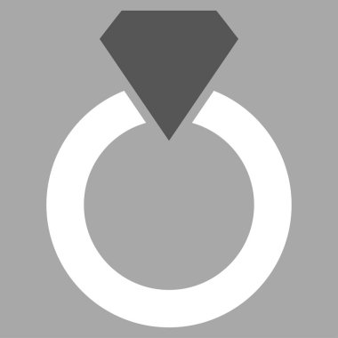 Elmas halka vektör simgesi