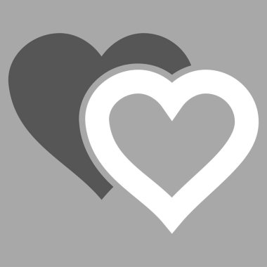 Sevgi kalpleri vektör simgesi