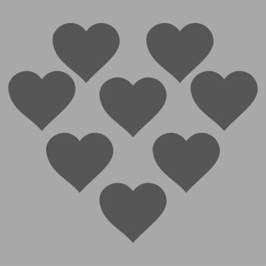 Güzel kalpler vektör simgesi