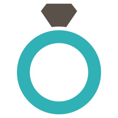 Elmas halka vektör simgesi