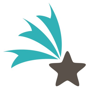 Düşen yıldız vektör simgesi