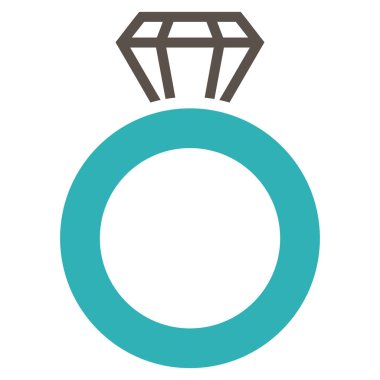 Mücevher yüzük vektör simgesi