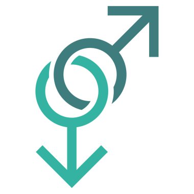 Eşcinsel aşk simge vektör simgesi