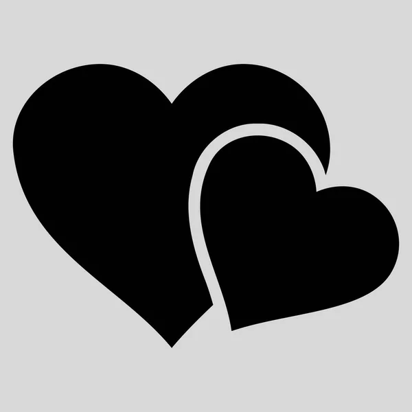 Liebe Herzen Vektorsymbol — Stockvektor