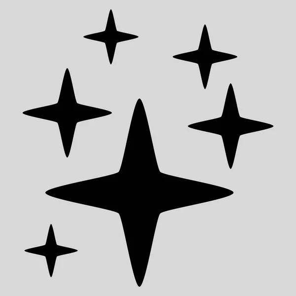 Třpytivé hvězdy vektorové ikony — Stockový vektor