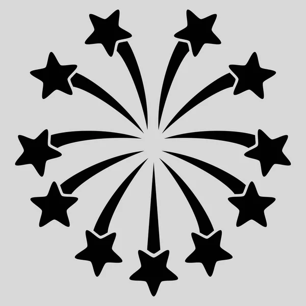 Sfäriska fyrverkerier vektor symbol — Stock vektor