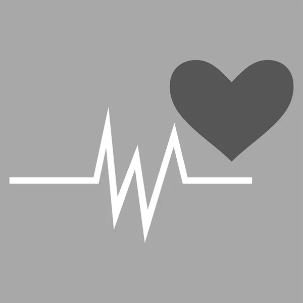 Icono de Vector de señal de pulso cardíaco — Vector de stock