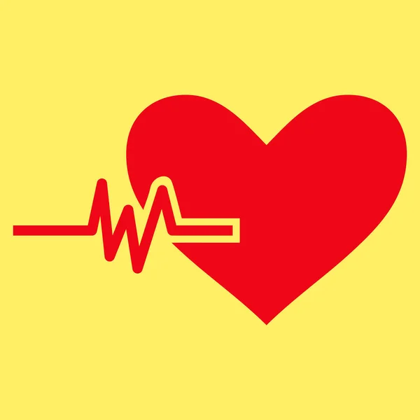 Hart Pulse Vector pictogram — Stockvector