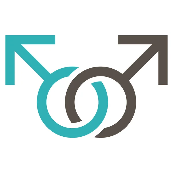 Símbolo de Amor Gay Vector Icono — Vector de stock