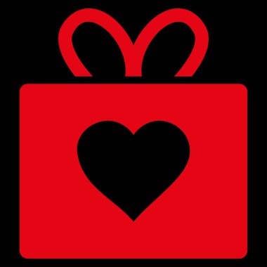 Sevgi hediye vektör simgesi