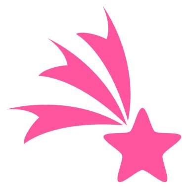 Düşen yıldız vektör simgesi