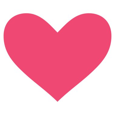 Aşk kalp vektör simgesi