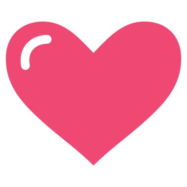 Aşk kalp vektör simgesi