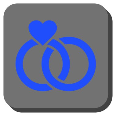 Alyans yuvarlak kare düğme