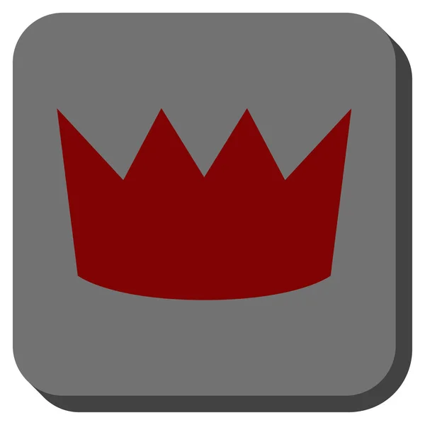 皇冠圆形方形按钮 — 图库矢量图片
