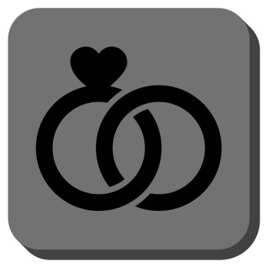 Alyans yuvarlak kare düğme