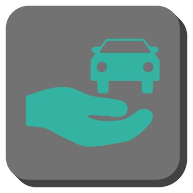 Araba hediye el yuvarlak kare düğme