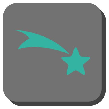 Kayan yıldızı yuvarlak kare düğme