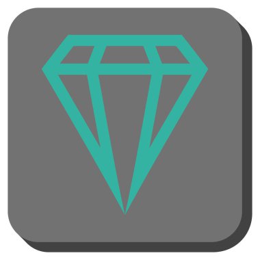 Yuvarlatılmış Kare düğme gem