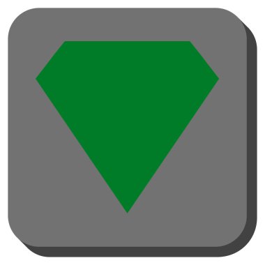 Elmas yuvarlak kare düğme