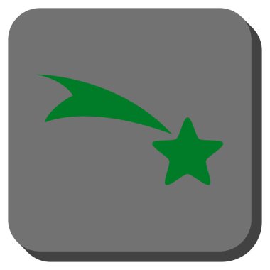 Kayan yıldızı yuvarlak kare düğme