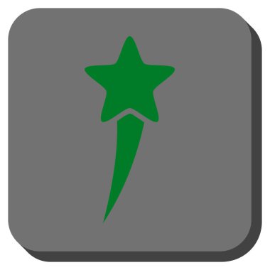 Star başlangıç yuvarlak kare düğme