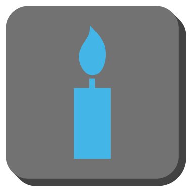 Yuvarlatılmış Kare düğme mum