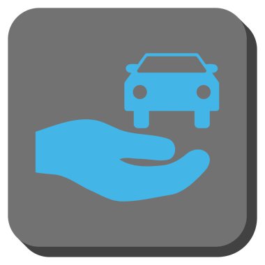 Araba hediye el yuvarlak kare düğme