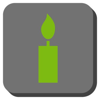 Yuvarlatılmış Kare düğme mum