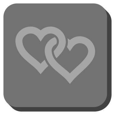 Bağlantılı kupa yuvarlak kare düğme