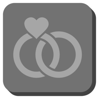 Alyans yuvarlak kare düğme