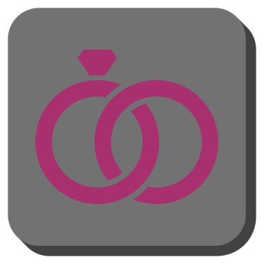 Mücevher yüzük yuvarlak kare düğme