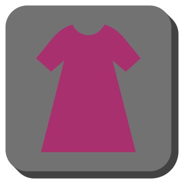 Kadın elbise yuvarlak kare düğme