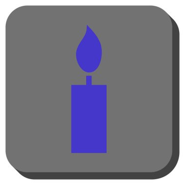 Yuvarlatılmış Kare düğme mum