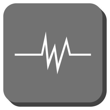 Darbe sinyali kare düğme yuvarlak