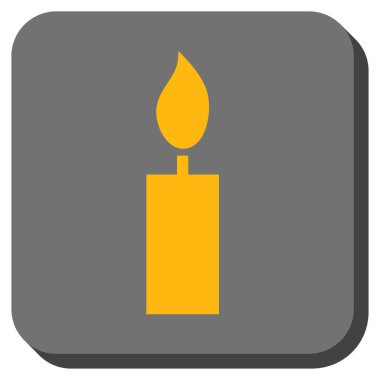 Yuvarlatılmış Kare düğme mum