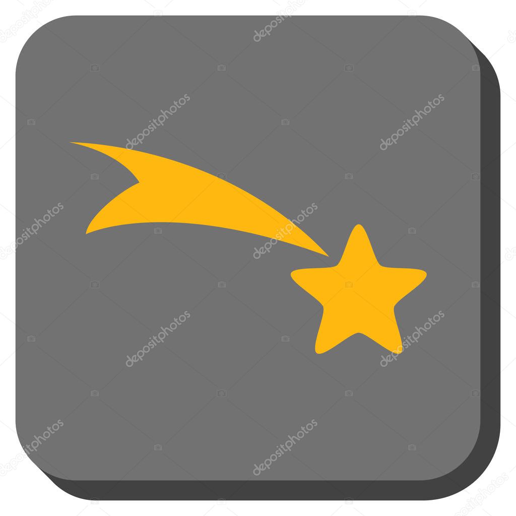 Falling Star Rounded Square Button