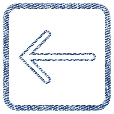 Ok sol kumaş dokulu simgesi