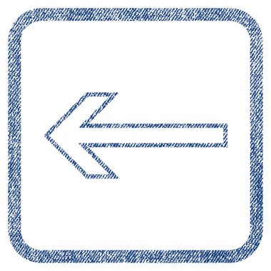 Ok sol kumaş dokulu simgesi