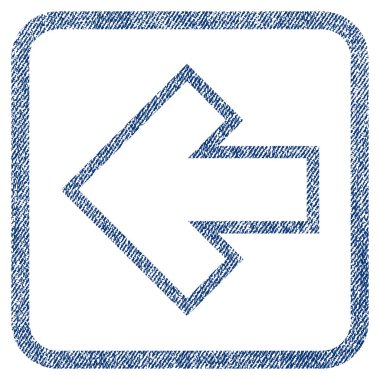 Ok sol kumaş dokulu simgesi