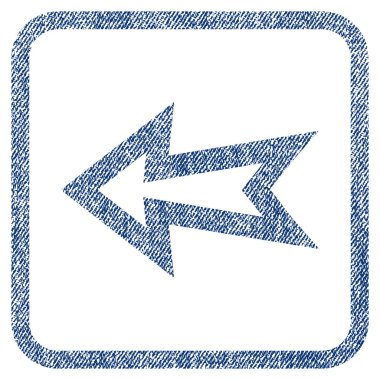 Ok sol kumaş dokulu simgesi