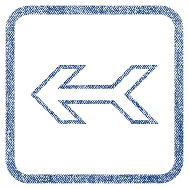 Ok sol kumaş dokulu simgesi