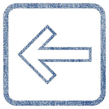 Ok sol kumaş dokulu simgesi