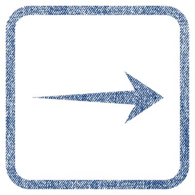 Ok sağ kumaş dokulu simgesi