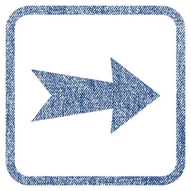 Ok sağ kumaş dokulu simgesi