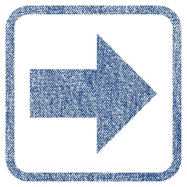 Ok sağ kumaş dokulu simgesi