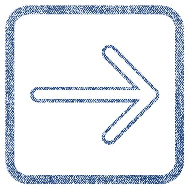 Ok sağ kumaş dokulu simgesi